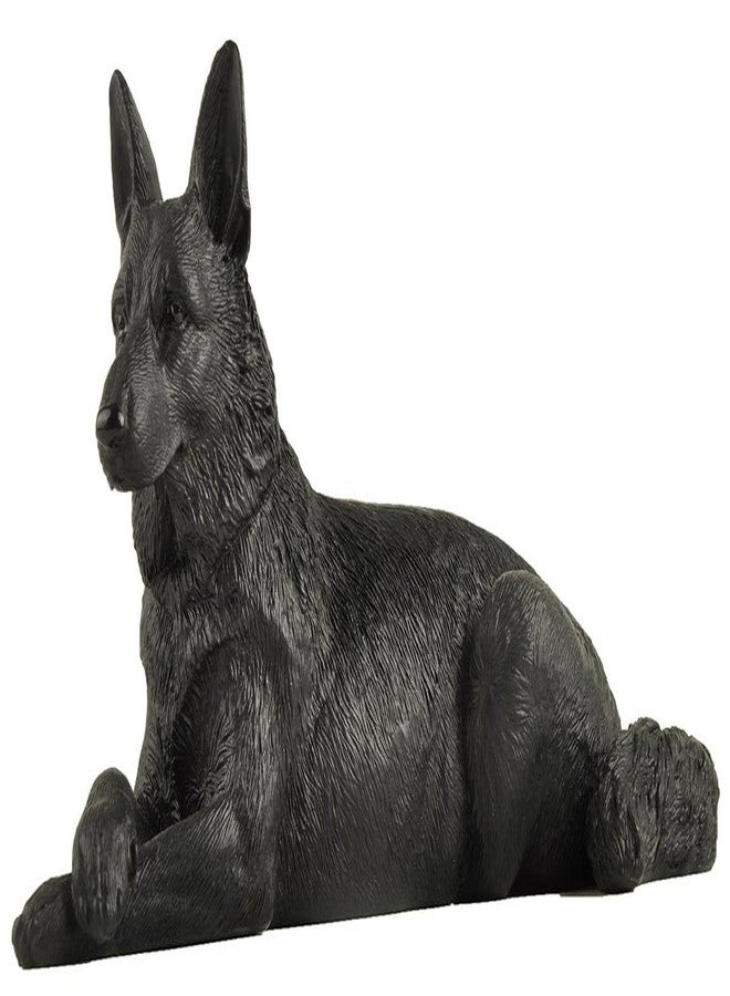 JFSM INC. 6" Black German Shepherd Dog Figurine - Hand-Painted Gift for Dog Lovers, Home Office Decor & Pet Bereavement Gift - Image 1
